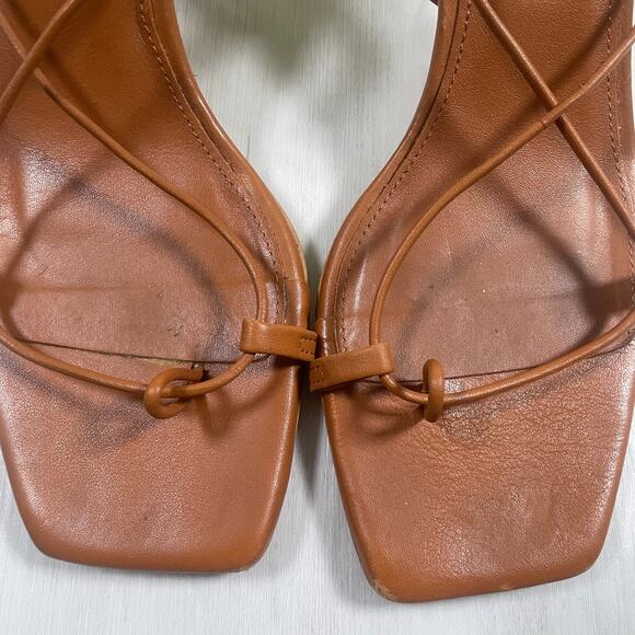 Alohas Women's 38 Bellini Sandal Heel Strappy Leather - Picture 4 of 9